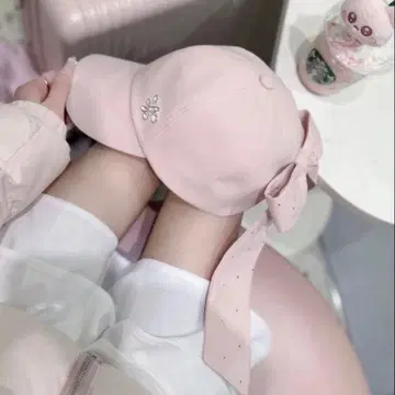 루미뇽 Lumignon 백 리본 캡 핑크