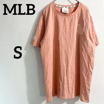 MLB 공식 로스앤젤레스 다저스 LA 로고 티셔츠 핑크