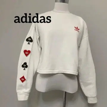 아디다스 adidas 맨투맨 트레이닝복 카드놀이 자수 트레포일