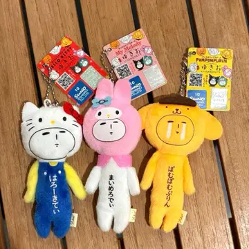 유키오 산리오 키티 마이멜로디 폼폼푸딩 스트랩 새상품