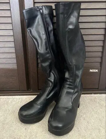 어시스트의 신발 가게 롱 부츠 LL 사이즈 통굽 8.5cm
