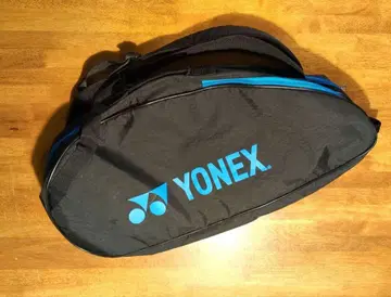 YONEX 라켓백 블랙/파랑 더블 지퍼