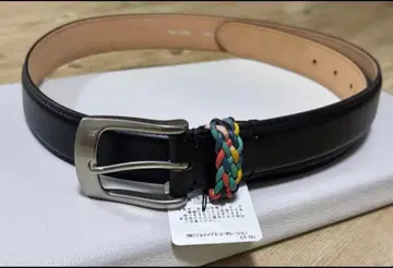 Paul Smith 가죽 벨트 멀티 컬러 뜨개질 루프 XL