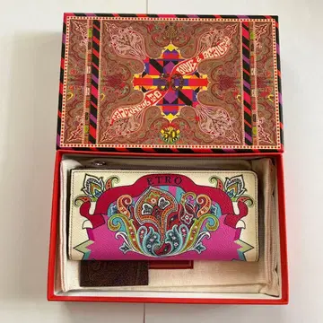 ETRO 50주년 기념 페이즐리 무늬 장지갑