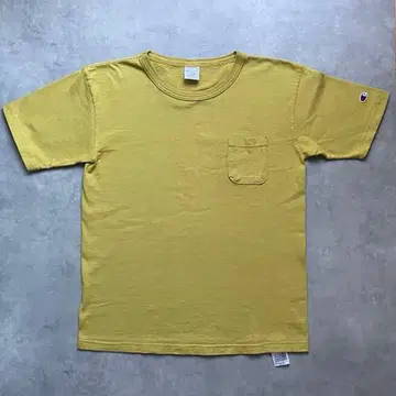 Champion T1011 머스타드 포켓T USA제 M