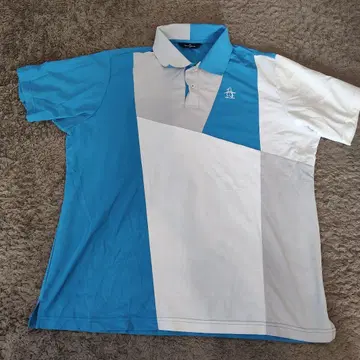 Munsingwear 피케 셔츠 3L 블루 화이트
