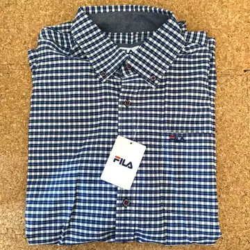 새상품 FILA 신사 반팔 셔츠 LL 버튼 다운