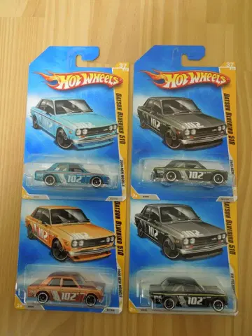 Hot Wheels Datsun Bluebird 510 4대 세트