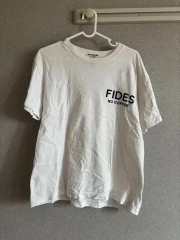 FIDES x NO COFFEE NO SOCCER 반팔 T셔츠 화이트