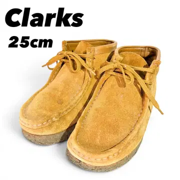 Clarks 왈라비 부츠 스웨이드 25cm 베이지 클락스