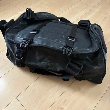 구 로고 그레고리 Gregory 알파카 블랙 더플백