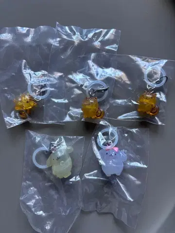 폼폼푸딩 메지루시 액세서리 푸딩A 마카롱 베이글 5개 세트