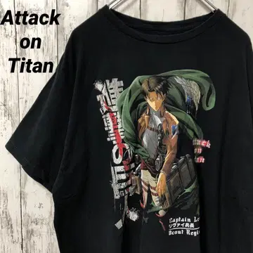 C1890 진격의 거인 Attack on Titan 리바이 T셔츠 XL.