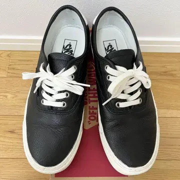 [ 새상품급 ] VANS authentic lux 오센틱 가죽 블랙