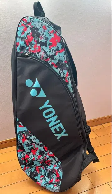 YONEX 요넥스 테니스 라켓백 블랙/파랑/빨간색 카모플라쥬