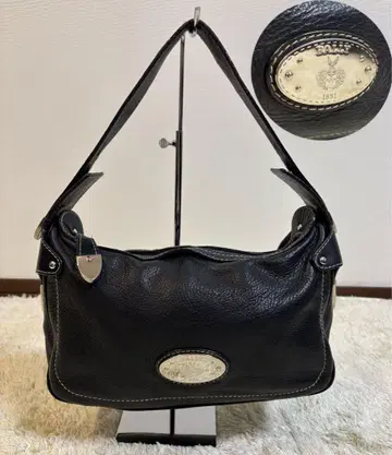 새상품급 BALLY 발리 주름 가죽 원 숄더백 블랙