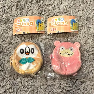 포켓몬 센터 한정판 미니 백팩 야돈 모크로 캡슐 토이 2종 세트