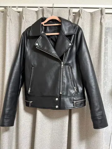 ZARA 페이크 레더 라이더 자켓