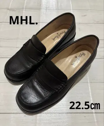 [ 마가렛호웰 ] 로퍼 가죽 신발 블랙 22.5cm