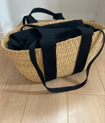 [ 주말 한정 가격 ] MUUN 바스켓백 블랙 핸들