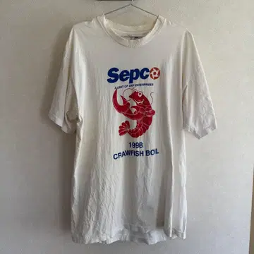 [90's] 빈티지 Sepco Crawfish Boil 티셔츠