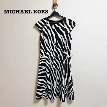 하자품 새상품급 MICHAEL KORS 제브라 컷 아웃 드레스