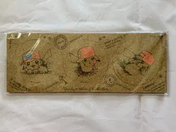 코르크 코스터 3개 세트 Pikachu Album Collection