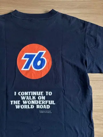 Champion 76 Lubricants 티셔츠 콜라보 모델 희귀 레어