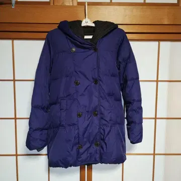 ITEMS 어반 리서치 로얄 블루 충전솜 코트 후드 부착 방한
