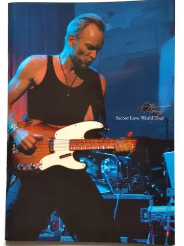 스팅 2004년 투어 팜플렛 STING