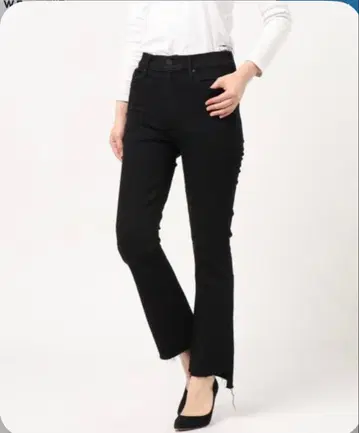 MOTHER 마더 BLACK INSIDER CROP 26인치 새상품급