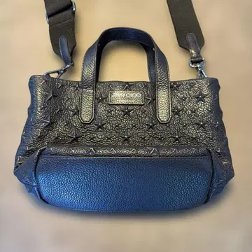 JIMMYCHOO 미니 토트백 네이비