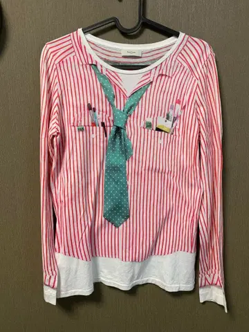 Paul Smith 스트라이프 넥타이 티셔츠