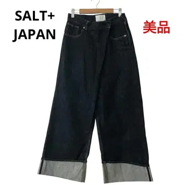 [새상품급] SALT+ JAPAN 롤업 데님 와이드 팬츠