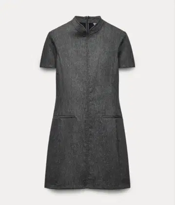 ZARA ZW COLLECTION 미니 원피스 다크 그레이