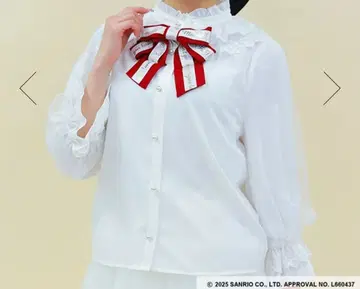 새상품 axes femme 마이멜로디 블라우스 빨간색 리본