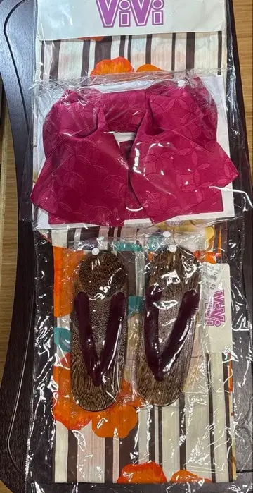 새상품 유카타 오비 일본 나막신 3종 세트