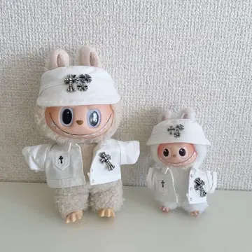 라부부 labubu용 화이트 자켓+모자