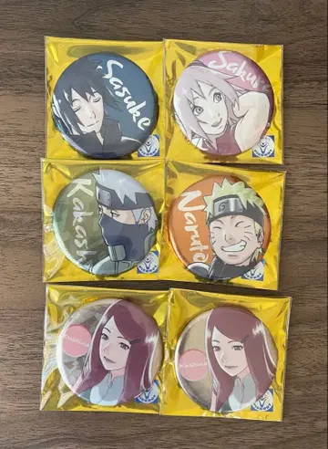 NARUTO 난자타운 캔뱃지 사스케 사쿠라 카카시 나루토 쿠시나