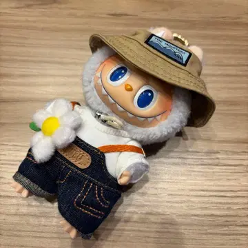 캠핑 라부부 봉제 인형 키링 마스코트