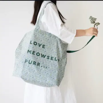 오단마치코님 체크앤스트라이프 판매 LOVE MEOW SELF BAG