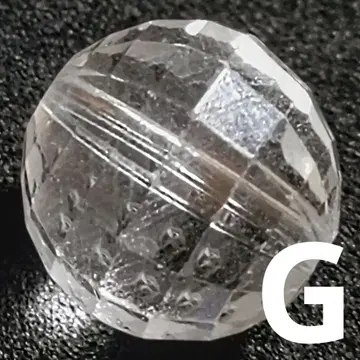 클리어 화이트 토파즈 미러볼 컷 10.5-11mm 비즈 G(SA+)