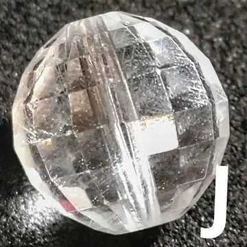 클리어 화이트 토파즈 미러볼 컷 10.5-11mm 비즈 J(SA+)