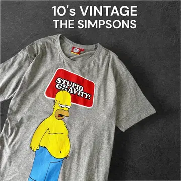 10's 빈티지 The Simpsons Homer 티셔츠 심슨 구제 의류