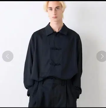 Lui's 루이스 대나무 레이온 새틴 차이나 셔츠