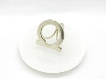 Ferragamo 살바토레 페라가모 간치니 스카프링 GP 골드