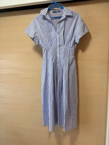 가격 인하 ZARA 셔츠 원피스 스트라이프 롱 기장