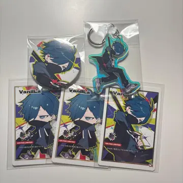 Crazy Raccoon VanilLa 카드 캔뱃지 아크링 키링