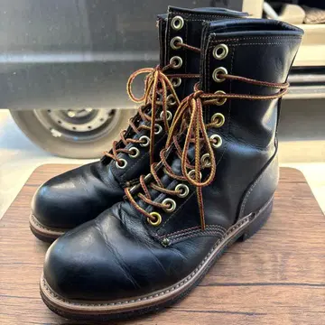 used 캐릭터 라이나 레이스업 부츠 25cm 블랙 USA제