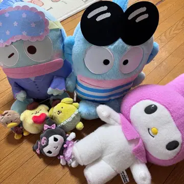 산리오 캐릭터 봉제 인형 묶음 판매 7세트